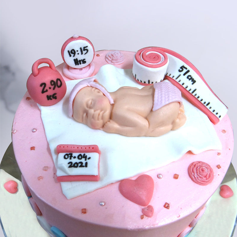 Babygirl welcome cake